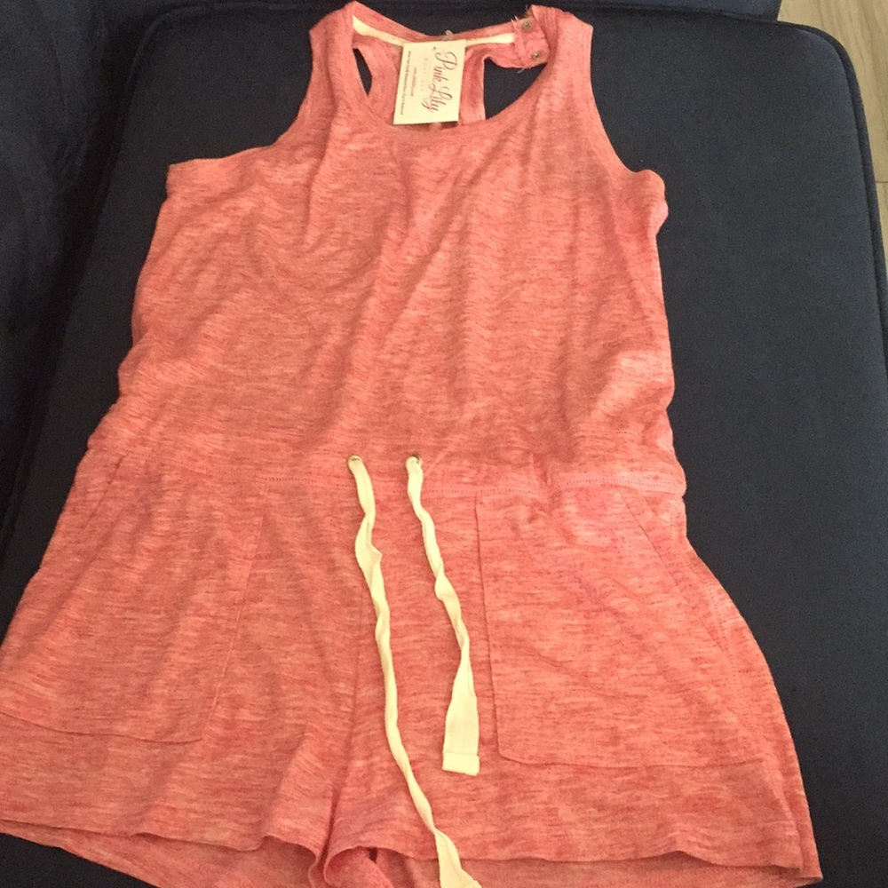 Faded Pink Beach Days Forever Romper
